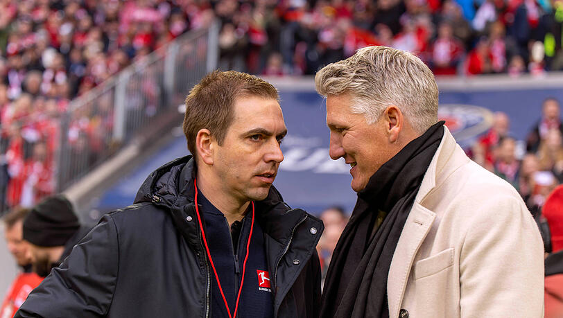 Mehr als eine Dekade standen Lahm (l.) und Schweinsteiger (r.) beim FC Bayern als Teamkollegen auf dem Feld. Auch bei der Trainersuche des DFB sind sich die beiden Ex-Nationalspieler einig.
