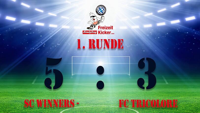 Der SC Winners-Bomber's gewann die Partie mit 5:3. Der SC Winners-Bomber's gewann die Partie mit 5:3.