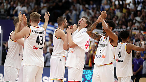 Deutschlands Basketballer haben aktuell allen Grund zum Jubeln.