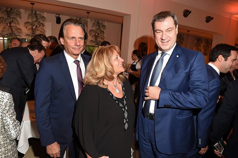 Alexandra Schörghuber mit Bernd Werndl und Dr. Markus Söder