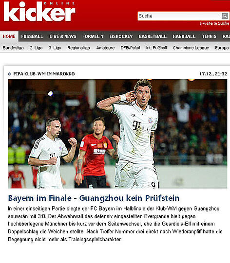 Der Kicker.