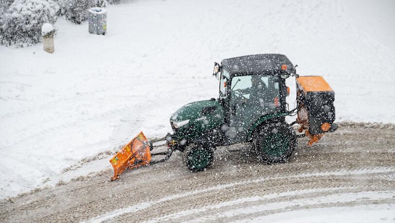In W&uuml;rzburg war der Winterdienst am Donnerstag sehr gefordert.