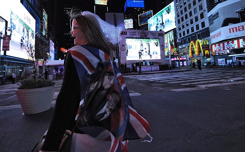 Auch in New York und Texas verfolgen die Menschen die Hochzeit von Kate und William. Die Bilder