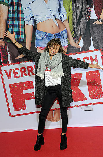 Schauspielerin Harriet Herbig-Matten bei der Premiere des Films "Verrückt nach Fixi" im Mathäser-Kino in München.