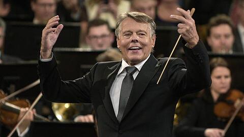 Der lettische Dirigent Mariss Jansons. Foto: Hans Punz/APA/dpa/Archivbild