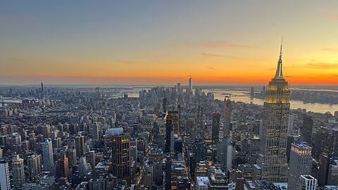 New York: die Aussicht von der Aussichtsplattform "Summit" im Hochhaus One Vanderbilt. (Archivbild)