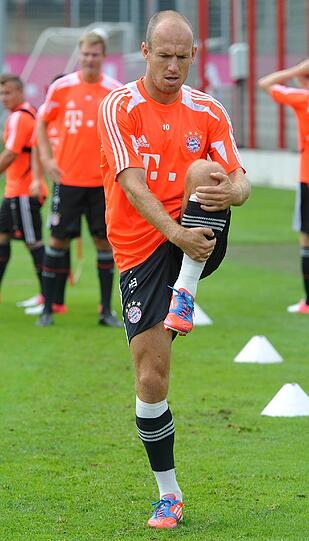 Trotz brütender Hitze am Samstag: In der Säbener Straße trainiert der FC Bayern für den Saison-Start.