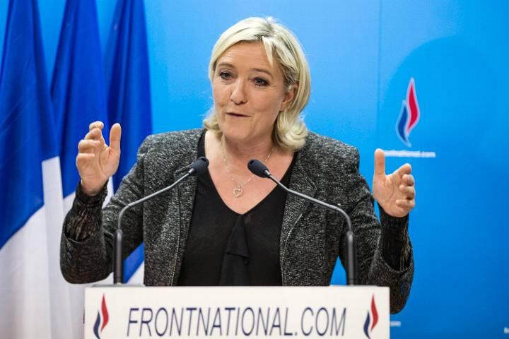 Front National-Chefin Marine Le Pen am Abend der Kommunalwahlen.