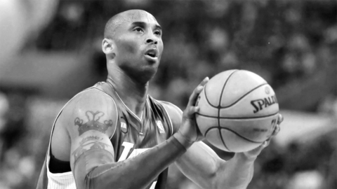 Kobe Bryant im Trikot der Los Angeles Lakers
