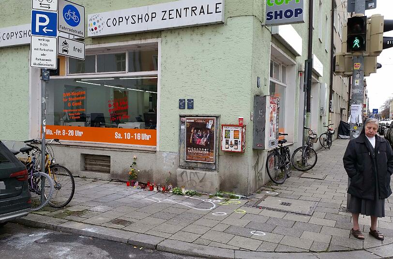 Der Ort an der Barer Straße, an dem der dramatische Tram-Unfall geschah.