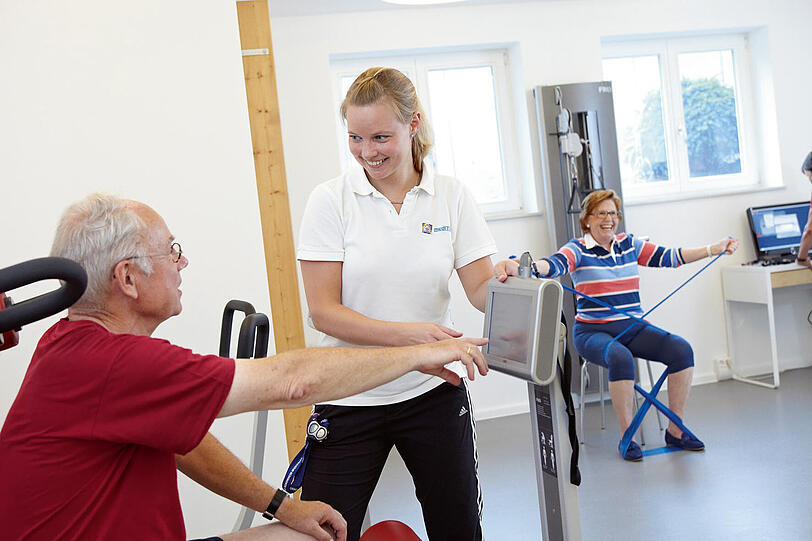 Hauptsache gesund: Zur Physiotherapie braucht man in einer Residenz nicht aus dem Haus zu gehen. Die Therapeuten kommen freilich vorbei.