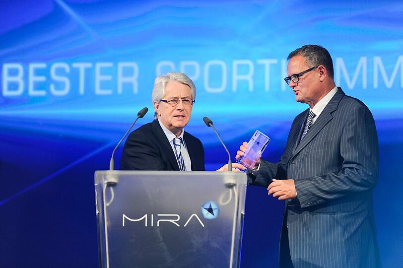 Laudator Frank Elstner mit Ulli Potofski