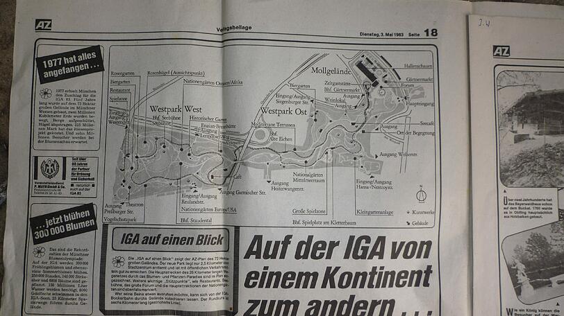So berichtete die AZ über die Gartenbauausstellung.