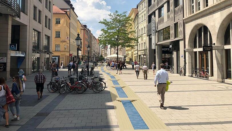 So schön hätte es in der Sendlinger Straße mit dem Stadtbach ausgesehen. Doch das Baureferat erteilt dem Traum eine Absage.