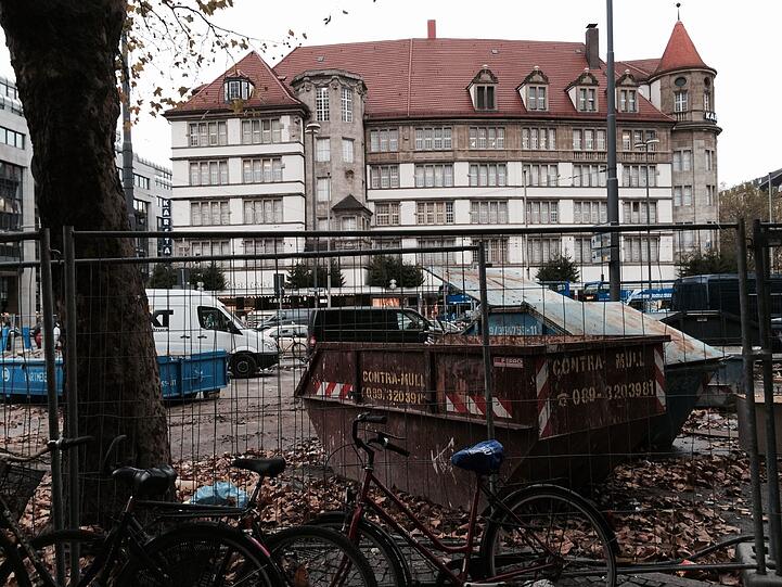 Hier wird seit Wochen...
