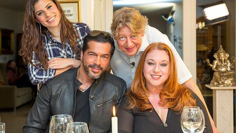 "Das perfekte Promi Dinner": Tanja Tischewitsch, Aurelio Savina, Walter Freiwald, Rebecca Siemoneit-Barum (v.l.)