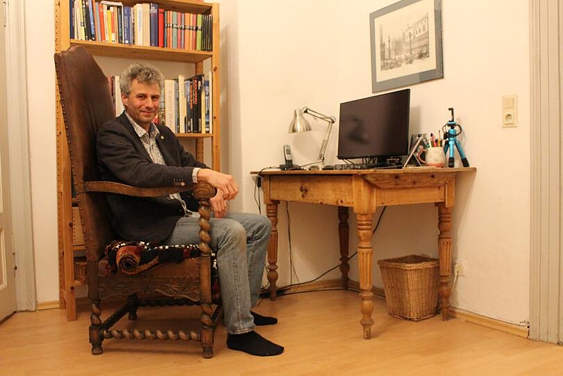Der Wahl-Landshuter Sebastian Rabien (52) arbeitet manchmal noch zu Hause weiter. Sonst pendelt er nach Garching ins Max-Planck-Institut.