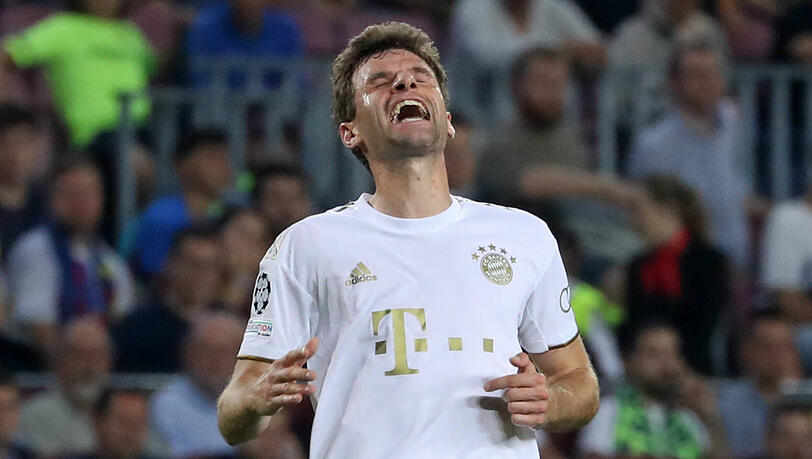 In Barcelona spät eingewechselt: Thomas Müller.