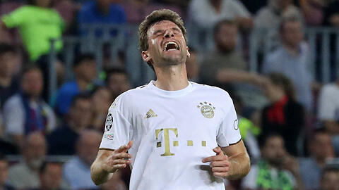 In Barcelona spät eingewechselt: Thomas Müller.