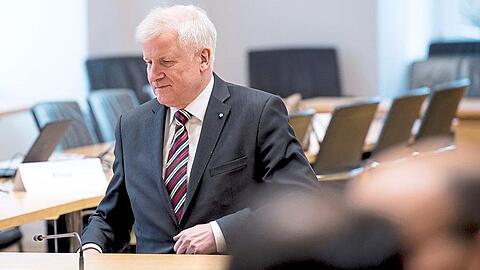 Ex-Ministerpräsident Seehofer vor dem Ausschuss.