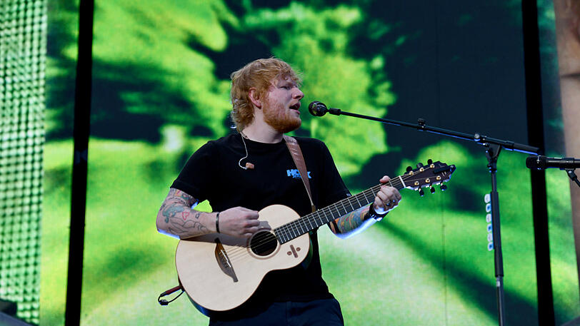 Ed Sheeran spielt gleich zwei Tage hintereinander im Münchner Olympiastadion - beide Konzerte sind restlos ausverkauft. Die Bilder vom ersten Auftritt.