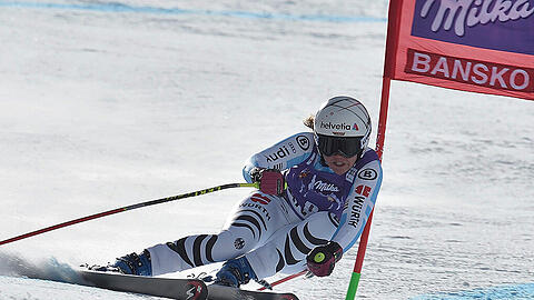 Viktoria Rebensburg holte im bulgarischen Bansko den sechsten Platz.