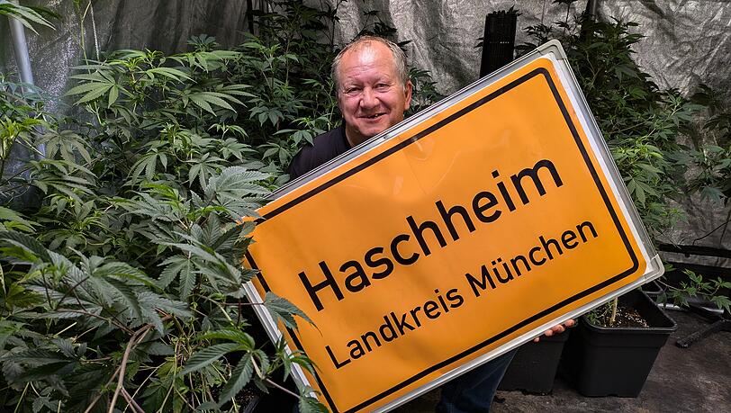 Vaclav Wenzel Cerveny, Betreiber des Hanfshops "Natur Erlebniswelt" in Aschheim, will jetzt Bürgermeister werden.