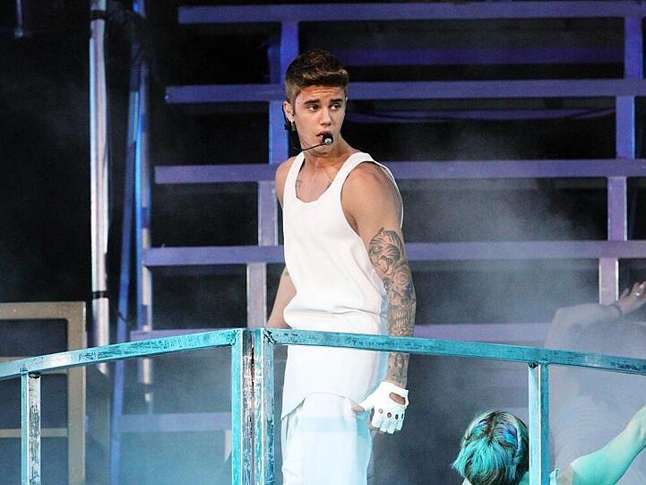 Justin Bieber auf seiner aktuellen Tour durch Südamerika