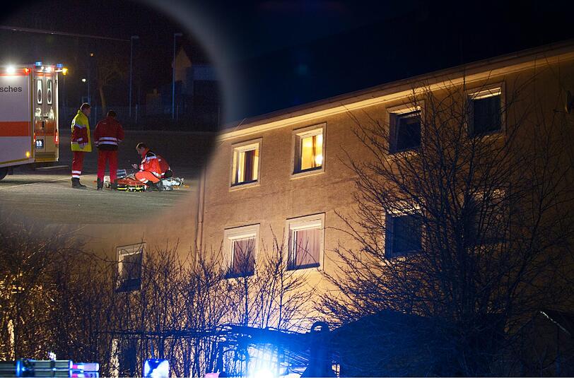 Das Wohnhaus in Treuchtlingen, aus dem der 30-Jährige seine Kinder aus dem zweiten Stock warf.