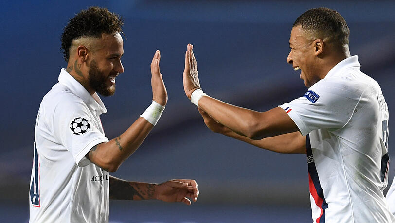 Die Superstars bei PSG: Neymar (l.) und Kylian Mbappé. Die Superstars bei PSG: Neymar (l.) und Kylian Mbappé.