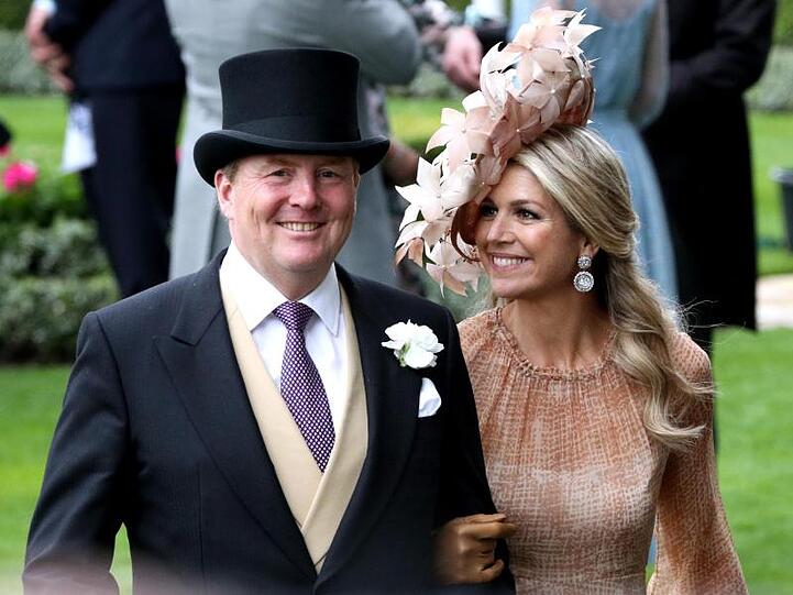 König Willem-Alexander der Niederlande und seine Frau Königin Maxima beim Pferderennen Royal Ascot.