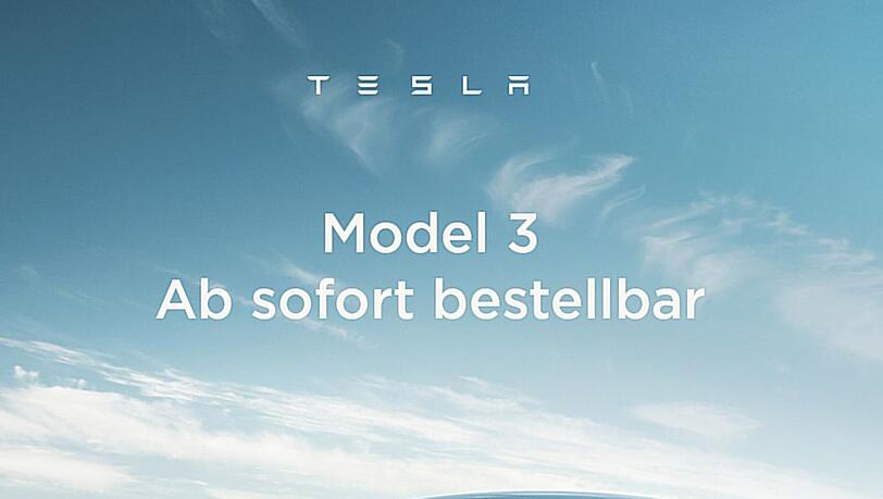 Frohe Botschaft per Mail: Das Model 3 kann jetzt bestellt werden, die Basispreise sind allerdings ein Schock. Frohe Botschaft per Mail: Das Model 3 kann jetzt bestellt werden, die Basispreise sind allerdings ein Schock.