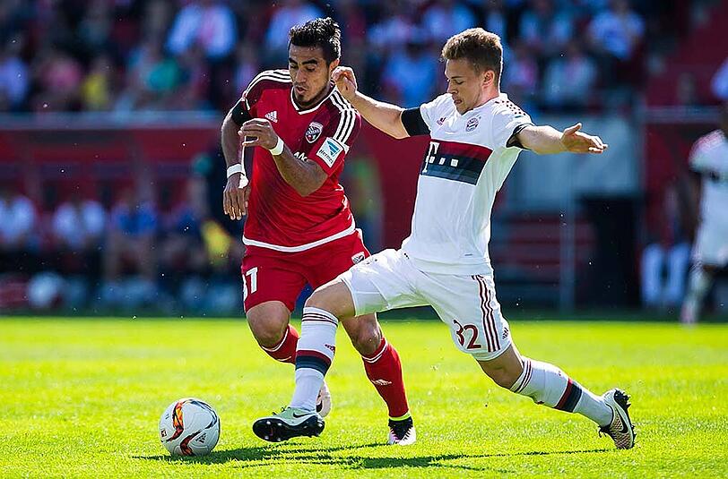 Joshua Kimmich, Note 3:Für Boateng im Team, der Weltmeister wurde mit Blick aufs Pokalfinale in zwei Wochen geschont. Robust in den Zweikämpfen, rückte nach Alonsos Verletzung ins zentrale Mittelfeld. Auch dort aufmerksam und passsicher.