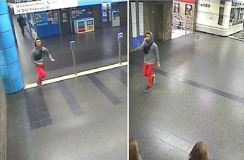 Das soll er gewesen sein: Mit diesem Bild sucht die Polizei nach dem Handtaschen-Dieb vom Sendlinger Tor.