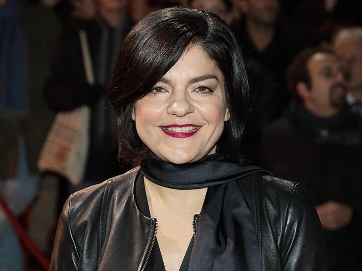 Schauspielerin Jasmin Tabatabai bei der Verleihung des Hessischen Film- und Kinopreises 2016.