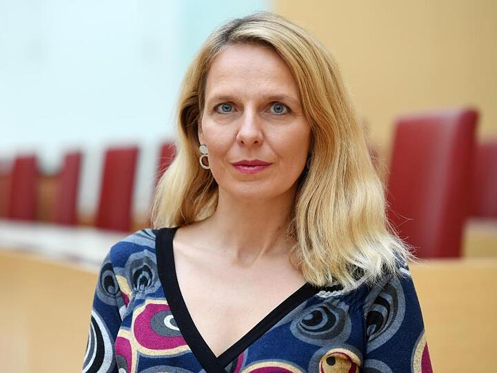 Fraktionsvize Julika Sandt. Foto: Tobias Hase/dpa/Archivbild
