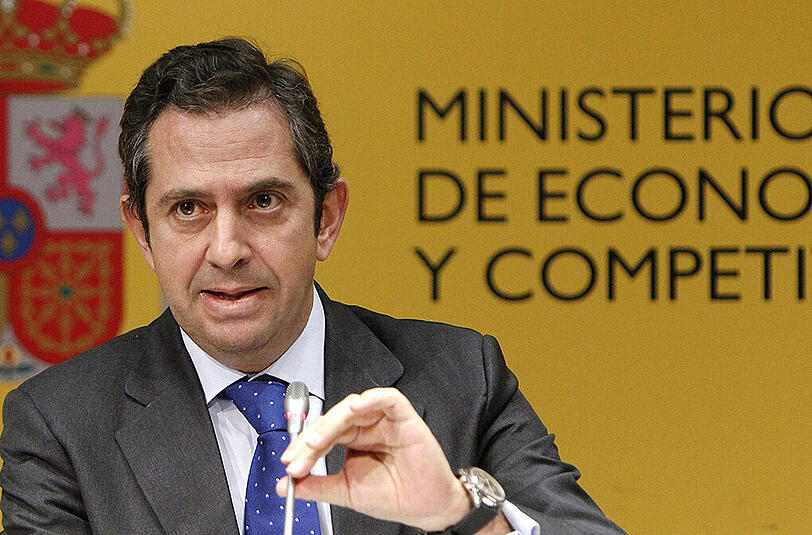 Der spanische Wirtschafts-Staatssekretär Inigo Fernandez de Mesa am Donnerstag bei einer Pressekonferenz.