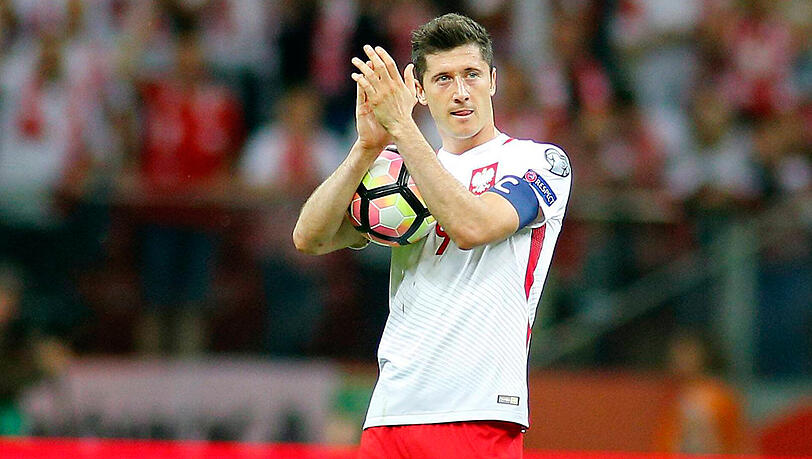 In bis dato 87 Länderspielen für Polen erzielte Bayern-Angreifer Robert Lewandowski 46 Tore. In bis dato 87 Länderspielen für Polen erzielte Bayern-Angreifer Robert Lewandowski 46 Tore.