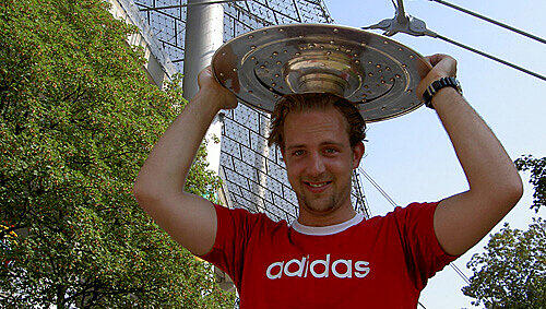 Bayern-Fan Franz Baumann. Bayern-Fan Franz Baumann.