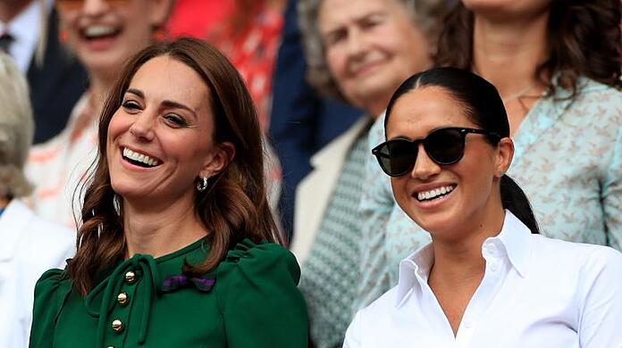 Die Herzoginnen Kate (l.) und Meghan. (Archivbild)