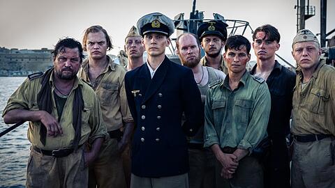 "Das Boot 4" unter anderem mit den Schauspielern Rick Okon (vorne), Sascha Geršak (l.) und Wilson Gonzalez Ochsenknecht (2.v.l.).