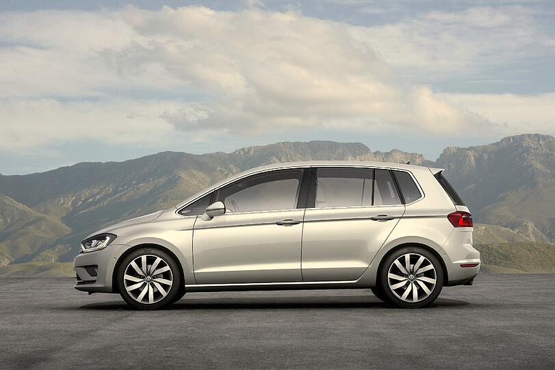 Der neue Golf Sportsvan vermittelt außen wie innen VW-Feeling pur.