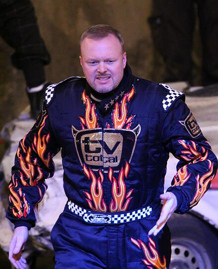 Stefan Raab bei der "TV total Stock Car Crash Challenge 2009".