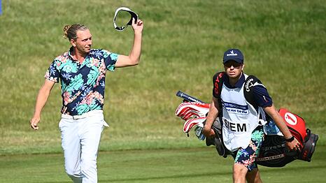 Golfprofi Marcel Siem am letzten Loch