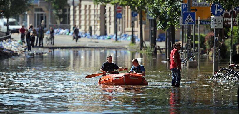 Aktuelle Bilder vom Hochwasser in Sachsen-Anhalt