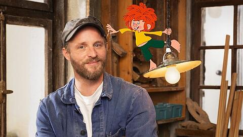 Pumuckl mit seinem neuen Meister Eder Florian Brückner.