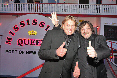 Gelungener Auftakt: Mississippi-Queen-Boss Peter Guettinger (r.) mit Security-Unternehmer Peter Althof.