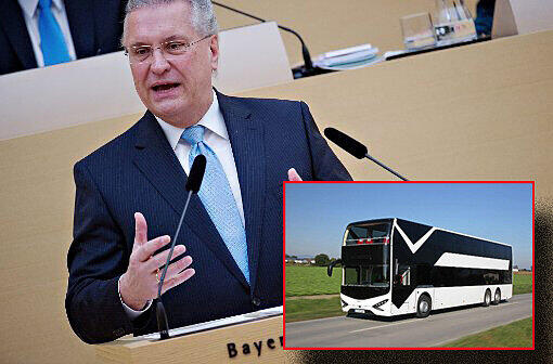 Bayerns Innenminister Joachim Hermann fordert eine Maut für Busse.