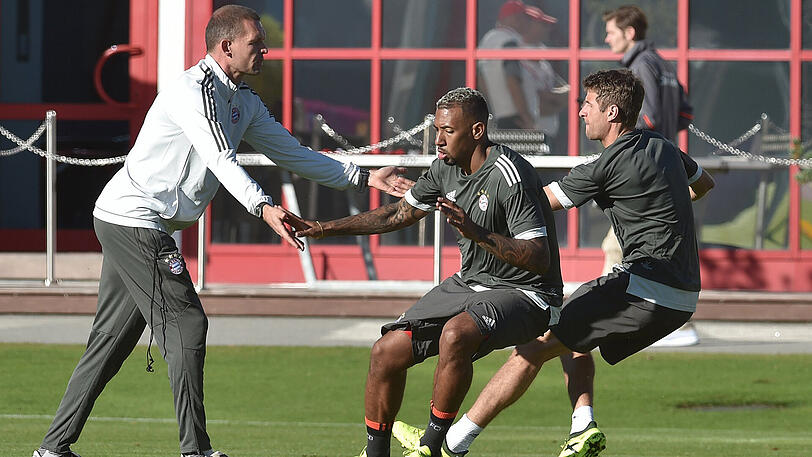 Der Tag vor dem Champions-League-Neustart von Triple-Triumphator Jupp Heynckes: Die Bilder vom Abschlusstraining des FC Bayern vor dem Heimspiel gegen Celtic Glasgow.