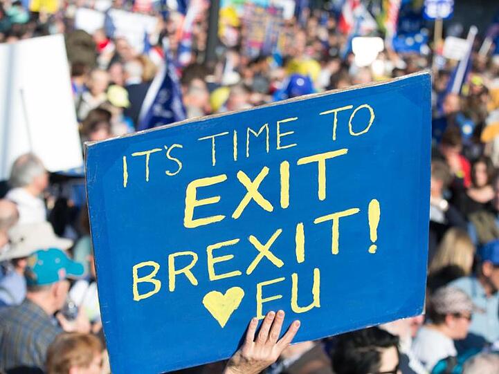 Demonstration für ein zweites Brexit-Referendum in London.